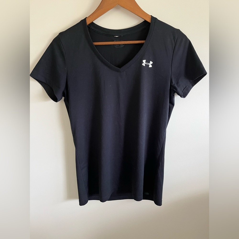 Black Under Armour workout top